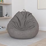Nobildonna Bean Bag Chair Cover 200L Corduroy Light Brown No Filler view 2