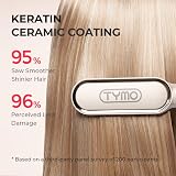 TYMO Hair Straightener Brush UK 2-in-1 Anti-Scald 5 Temp Gold view 4