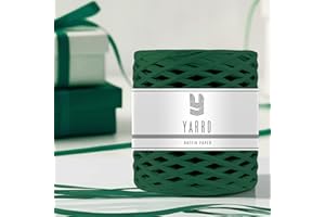 YARRD 218 Yards Green Raffia Ribbon for Gift – 200m Roll Paper Twine Ribbon Green Color 1/4 Inch Width Craft Twine Tape for DIY Wrapping Tape for Christmas