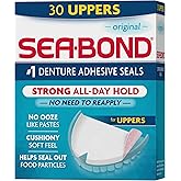 Sea Bond Secure Denture Adhesive Seals, Original Uppers, 30 Count