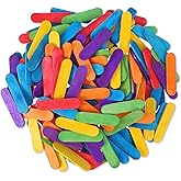 MBAIYO 150Pcs Mini Wood Craft Sticks, Mini Popsicle Stick | Natural Popsicle Sticks, Small Wooden Stick Bulk for Arts and Crafts Classroom DIY, Waxing Supplies 1.6x0.4 In