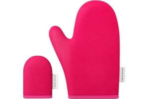 Tanologist Face + Body Mitt Duo, For Tanning Mousse, Water & Gradual Tan, Streak-Free Self-Tanner Application, Use With Face Tanner, Reusable & Machine Washable, Vegan & Cruelty-Free, 2 Count