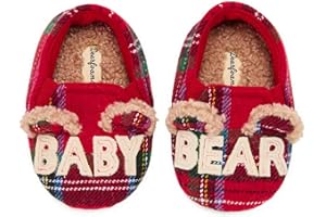 Dearfoams Easter Basket Stuffers Gifts for Kids Toddler Lil Bear and Baby Bear Slipper