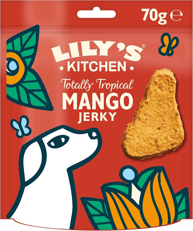 Lily's Kitchen Mango Jerky Dog Treats 8 x 70g Plant Based Training Treats