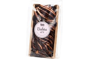 Babka ATX Handmade Vegan Dark Chocolate Babka Bread Loaf - Authentic Holiday Babka Cakes for Delivery -Soft Traditional Jewish Cake with Delicious Fillings - No Preservatives - Made Fresh in Austin, TX