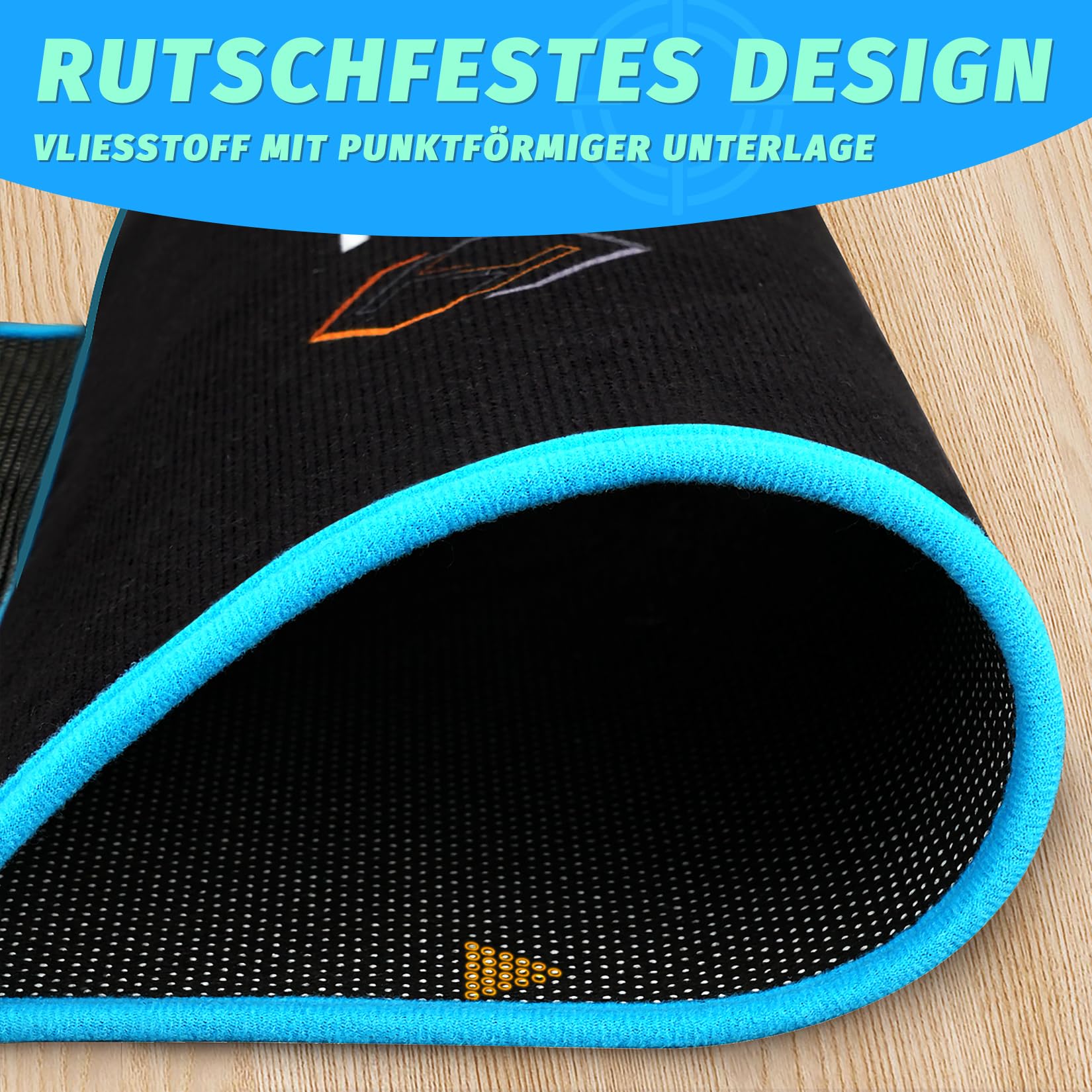 Turnart Dart Matte Dart Teppich Dartpfeile Dartpfeile Zubehör für Dartscheibe Dartmatte für Steeldart Dartteppich mit Abwurflinie (Classic) 5