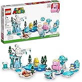 LEGO Super Mario Fliprus Snow Adventure Expansion Set 71417, Toy for Kids to Combine with Starter Course, with Freezie and Ba