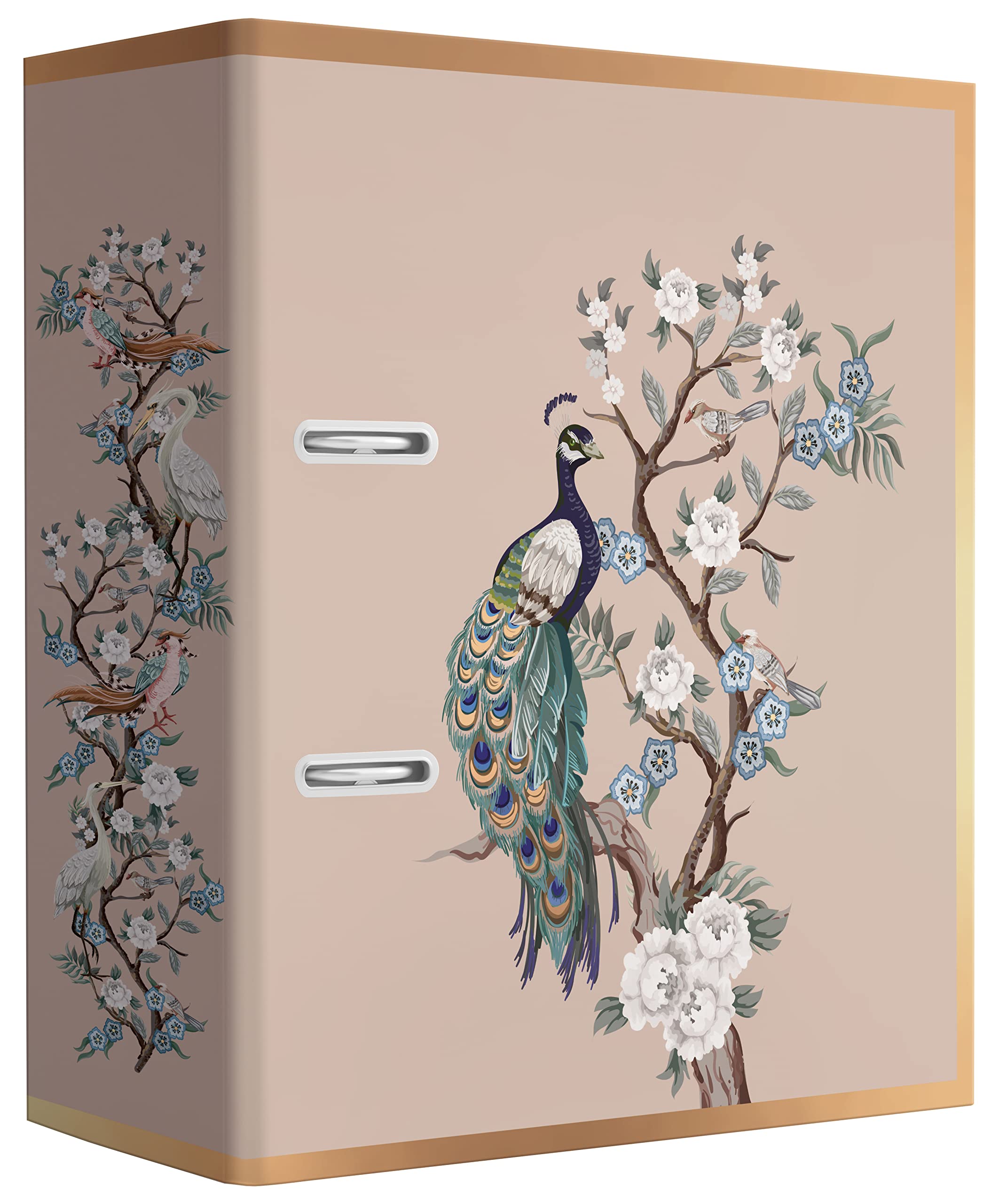 Interdruk Arch File A4 75 mm - Metallic Design - Satin Gold Orient, A4+