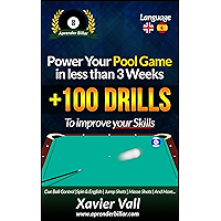 Power your Pool Game in less than 3 Weeks: +100 Drills to improve your Skills (Spanish Edition) book cover Power your Pool Game in less than 3 Weeks: +100 Drills to improve your Skills (Spanish Edition) book cover