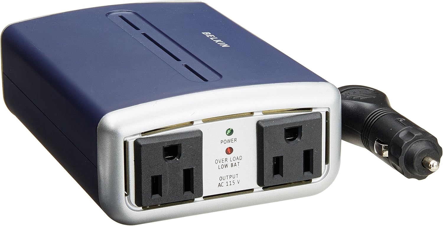 Amazon Com Belkin 2 Outlet Dc Ac Inverter Electronics