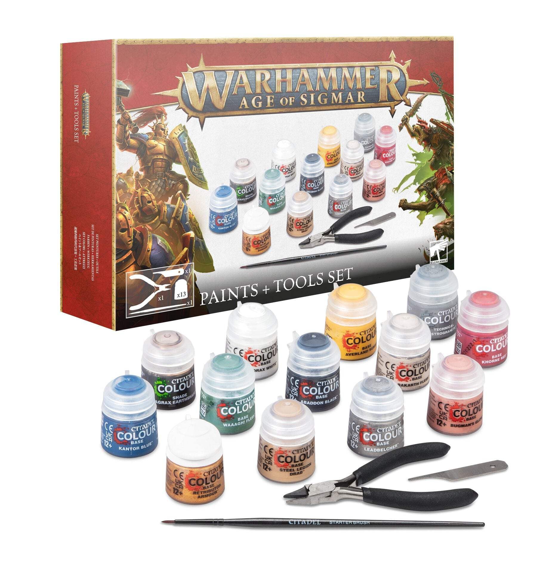 Photo 1 of ***SEE CLERK COMMENTS*** Games Workshop - Warhammer - Age of Sigmar Paints + Tools (2024 3rd Edition)