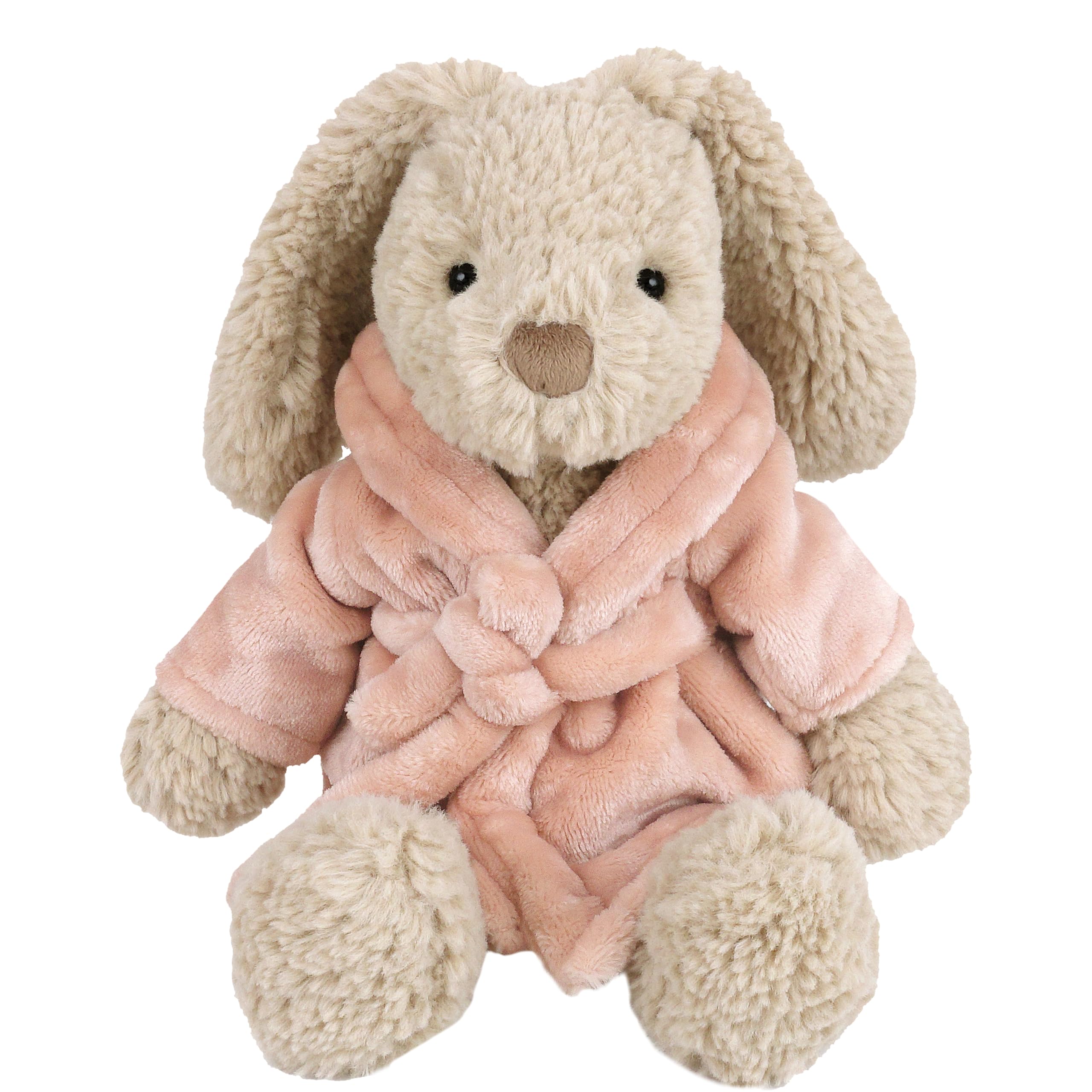 MON AMI Harlow Bathtime Bunny 14-Inch Stuffed Rabbit for Boys & Girls | Soft Bathrobe Bunny Plush Toy | Bedtime Companion | Nursery Décor for All Ages — image 1