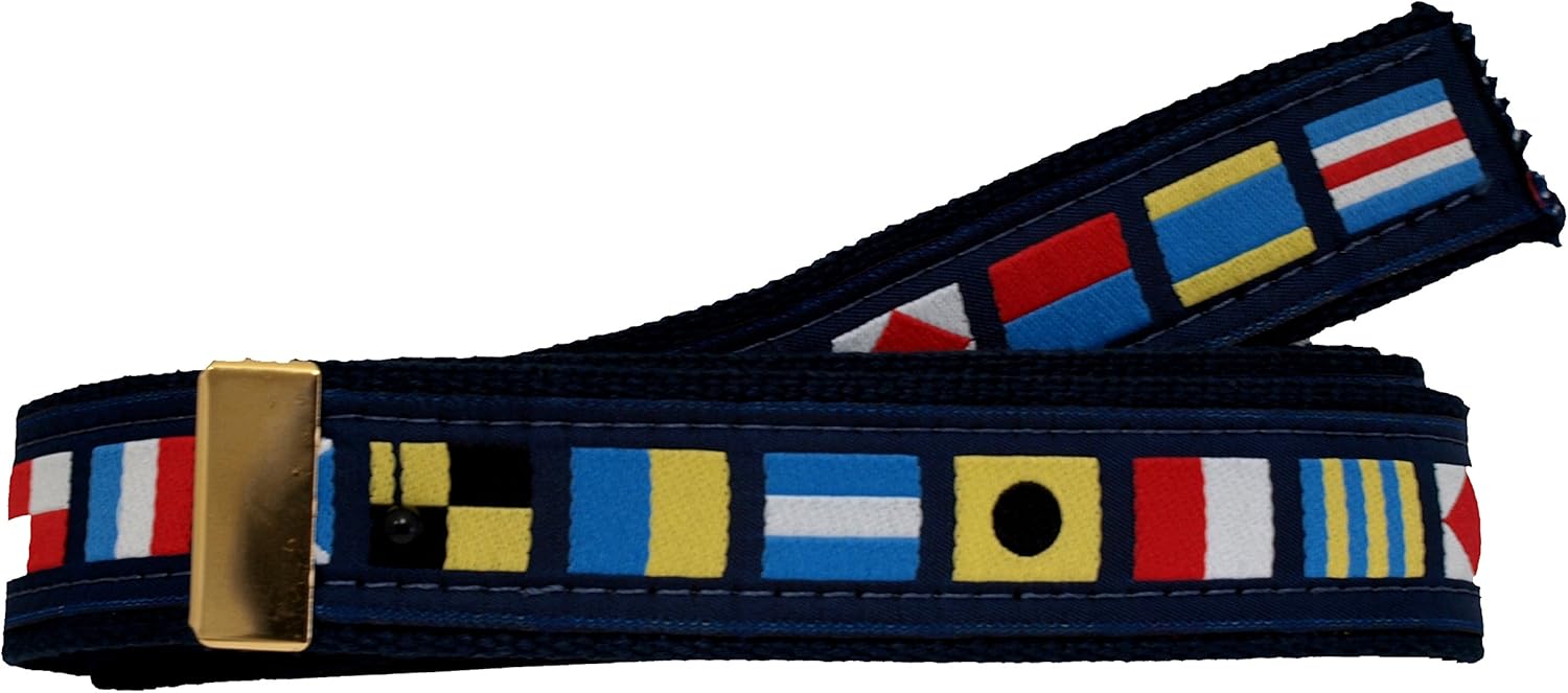 navy web belt