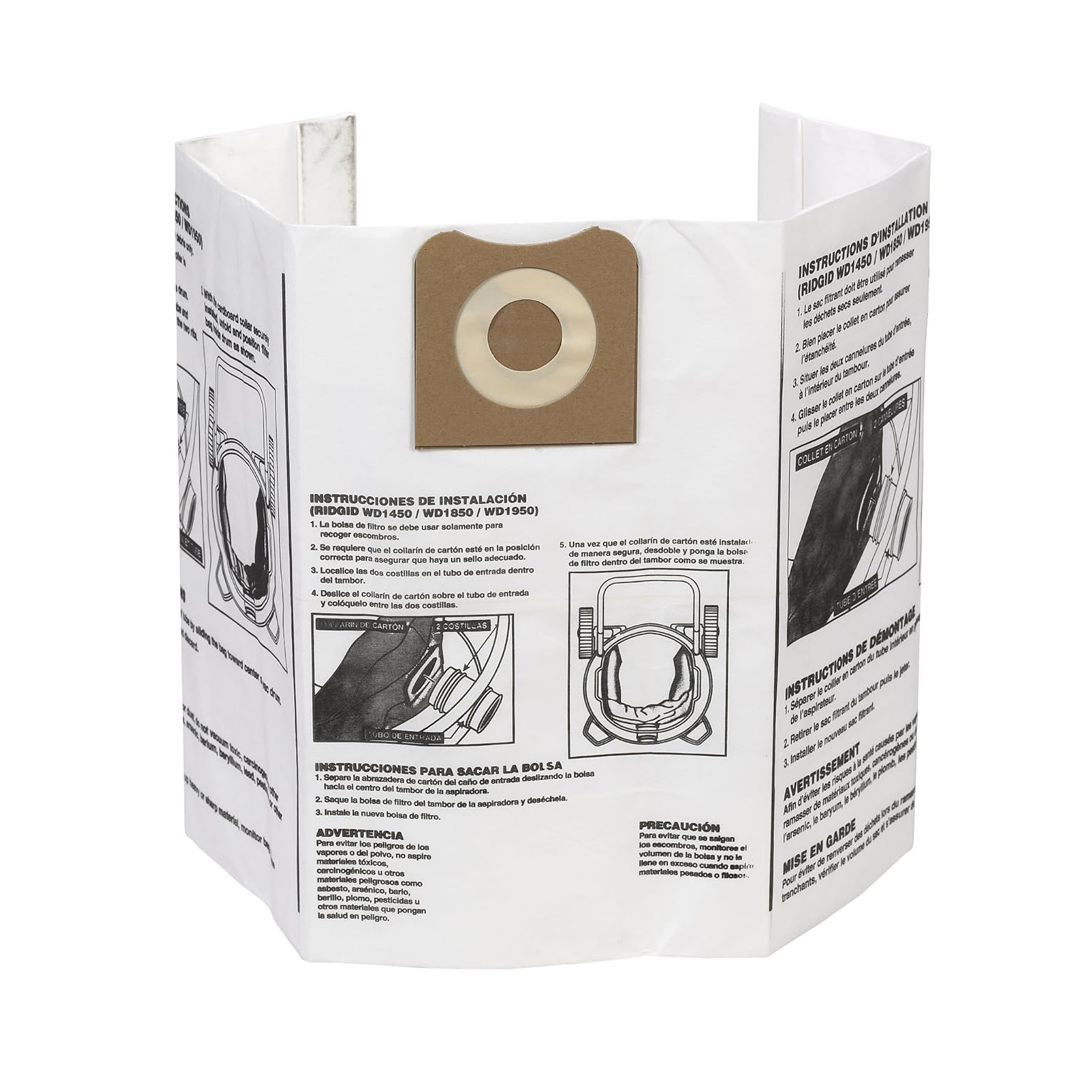 Ridgid 23743 VF3502 Disposable Filter Bag, Pack of two eBay