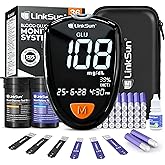 M26-K Blood Glucose & Ketone Testing Kit, 35 Safety Lancets, 25 Glucose Strips, 10 Ketone Strips, Travel Case, Glucose Contro