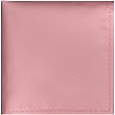 BEWDIO Men's Pocket Square, Solid Color Boys Handkerchiefs for Men Wedding Party