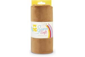 kullaloo Plush Fabric | Solid Brown Minky Fabric for Sewing | Super Soft Cuddle Material | 39.5x29.5 | Plushies, Baby Blankets, Pillows, Dog Beds, Cat Beds, Beanies, Baby Accessories, Apparel & More