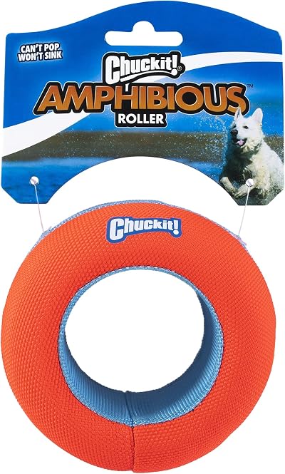 Chuckit Amphibious Mega Ball Roller Floats for Medium Large Dogs