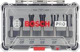Bosch Professional 6 Pcs Straight Router Bit Set Ø8 mm Shank view 2