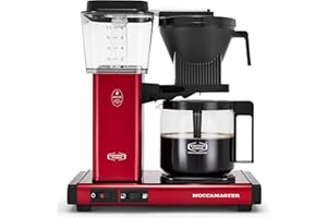 TECHNIVORM MOCCAMASTER Moccamaster 53944 KBGV Select 10-Cup Coffee Maker, Candy Apple Red, 40 ounce, 1.25l