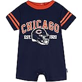 Gerber NFL unisex-baby Nfl Team Short Sleeve Romper