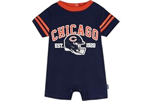 Gerber NFL unisex-baby Nfl Team Short Sleeve Romper