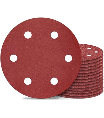 Cionyce 16-Pack 9 Inch Sanding Discs – 600 Grit, Hook & Loop, Aluminum Oxide, 6-Hole For Dust Collection