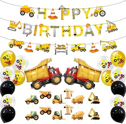 Amazon Com Construction Birthday Party Supplies Kits Truck Themed