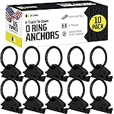 DC Cargo Mall Heavy-Duty Steel O-Ring (Pack of 10) 4500Lbs Break Strength - E Track Accessories Tie-Down Anchors for E-Track Tie-Down System