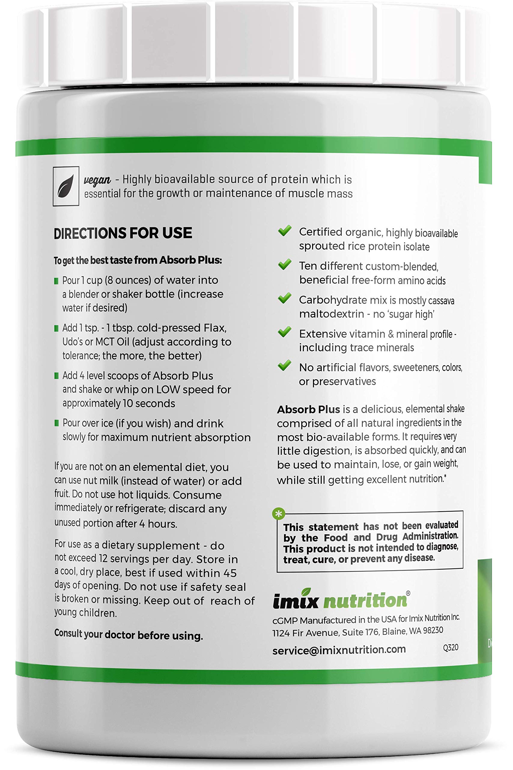 Mua Absorb Plus Vegan Isolate Protein - Diet Supplement Improved Gut ...