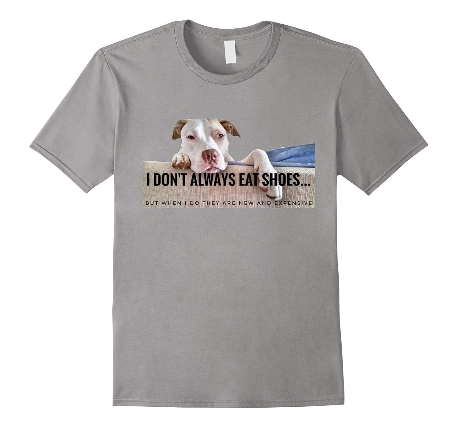 Stella the Pit Bull T-shirt Reveals Her Good Taste in Shoes-ANZ