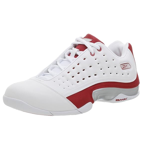 Buy Reebok Men's Rise and Shine Low Basketball Shoe,Wh/Red,12.5 M at