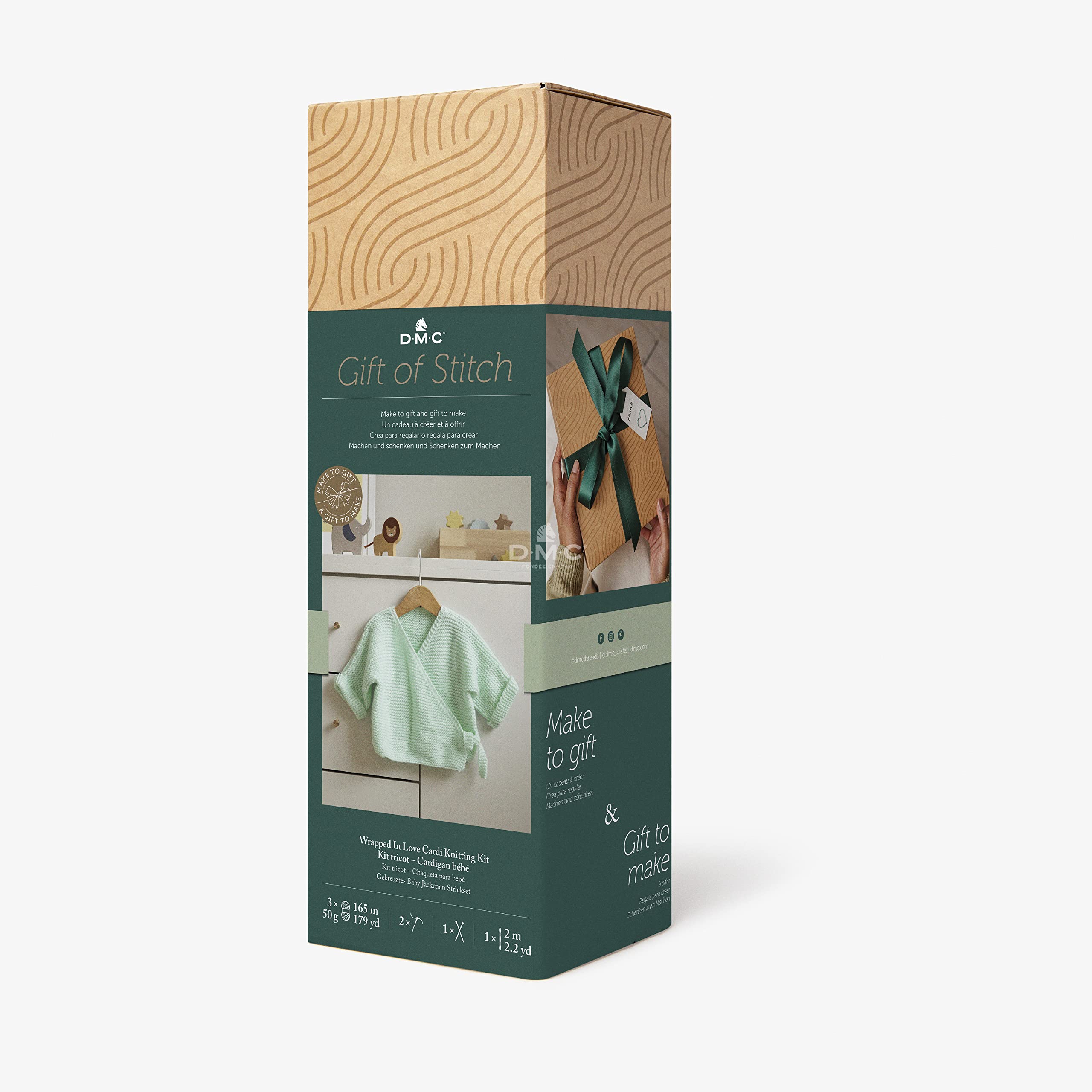 DMC Wrapped in Love Cardi Knitting Kit