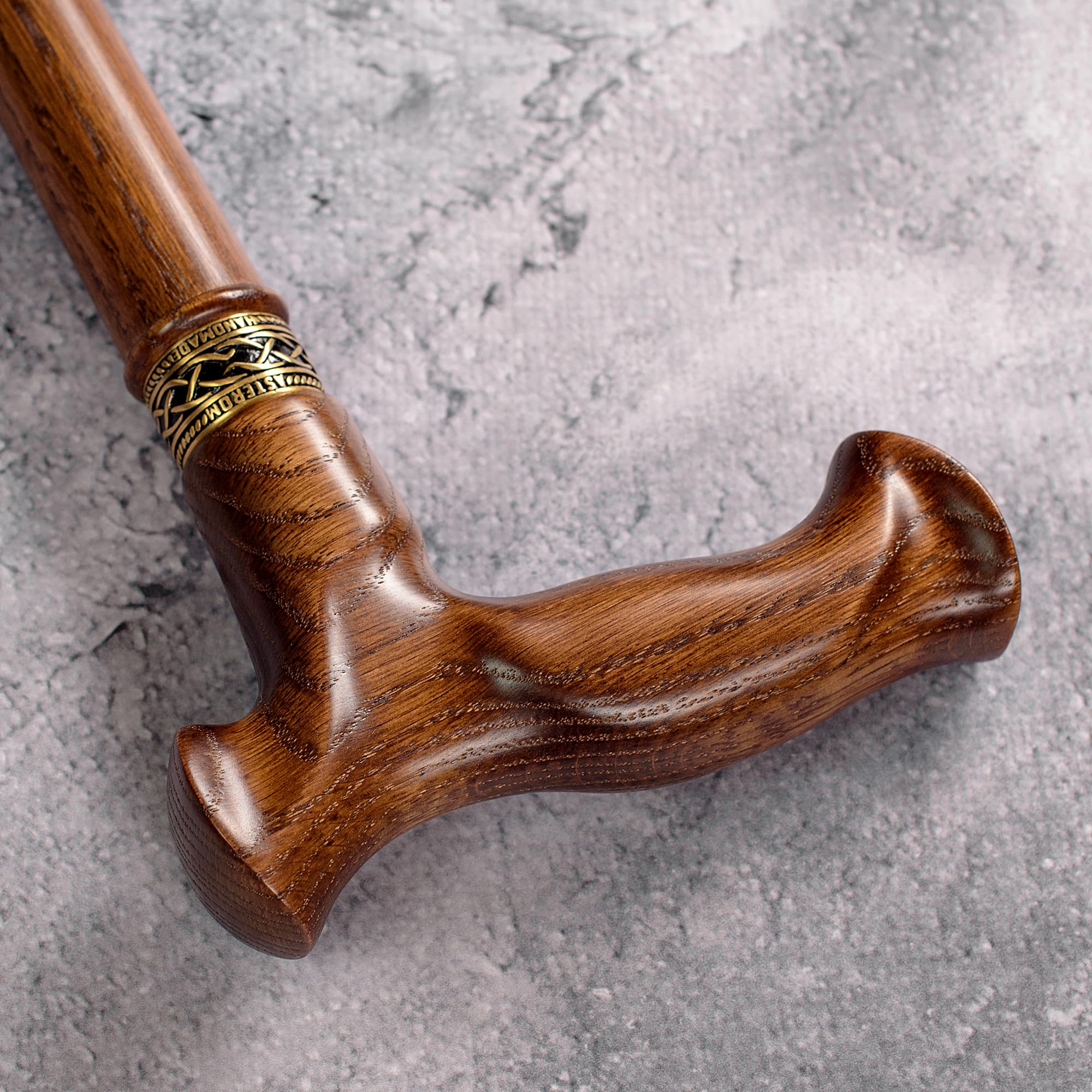 Asterom Walking Cane for Men & Women - Handmade, Ergonomic, Wooden Canes - Cool Walking Sticks for Seniors