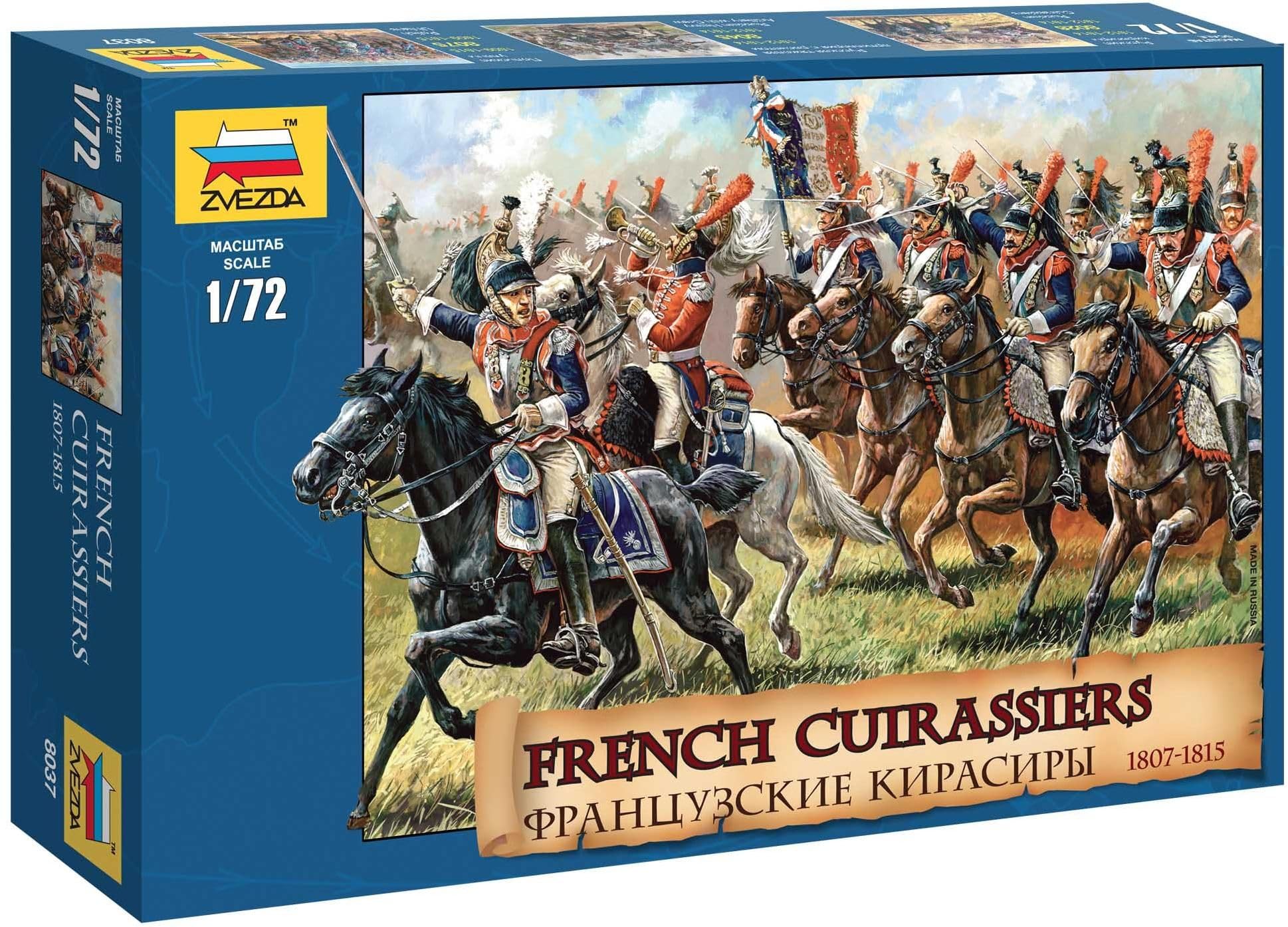 Zvezda ZV8037 1:72– Historical Figures Set French Cuirassier
