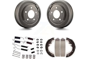 Transit Auto - Rear Brake Drum Shoes And Spring Kit For 1987-1996 Ford F-150 Bronco E-150 Econoline Club Wagon K8N-100281