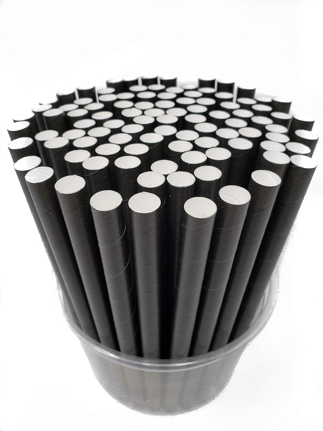 50 Black Biodegradable Paper Extra Wide (12 mm) Smoothie