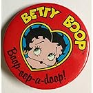 Betty Boop "Boop-Oop-a-Doop!" Pin Back Button Officially Licensed King Features (1 3/4" Wide)
