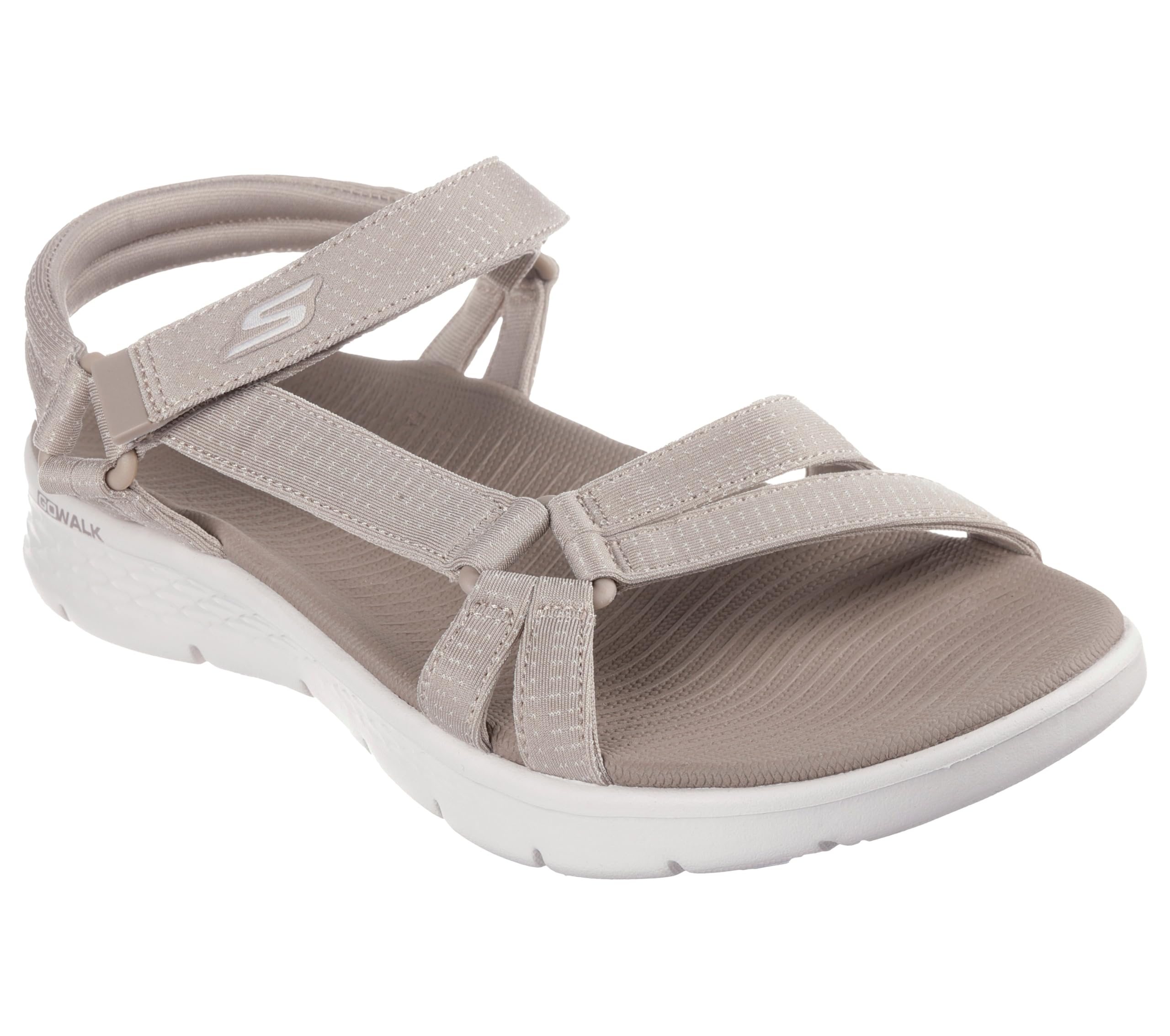 Skechers Performance Women's GO WALK FLEX SANDAL - SUBLIME,Taupe,11 Image