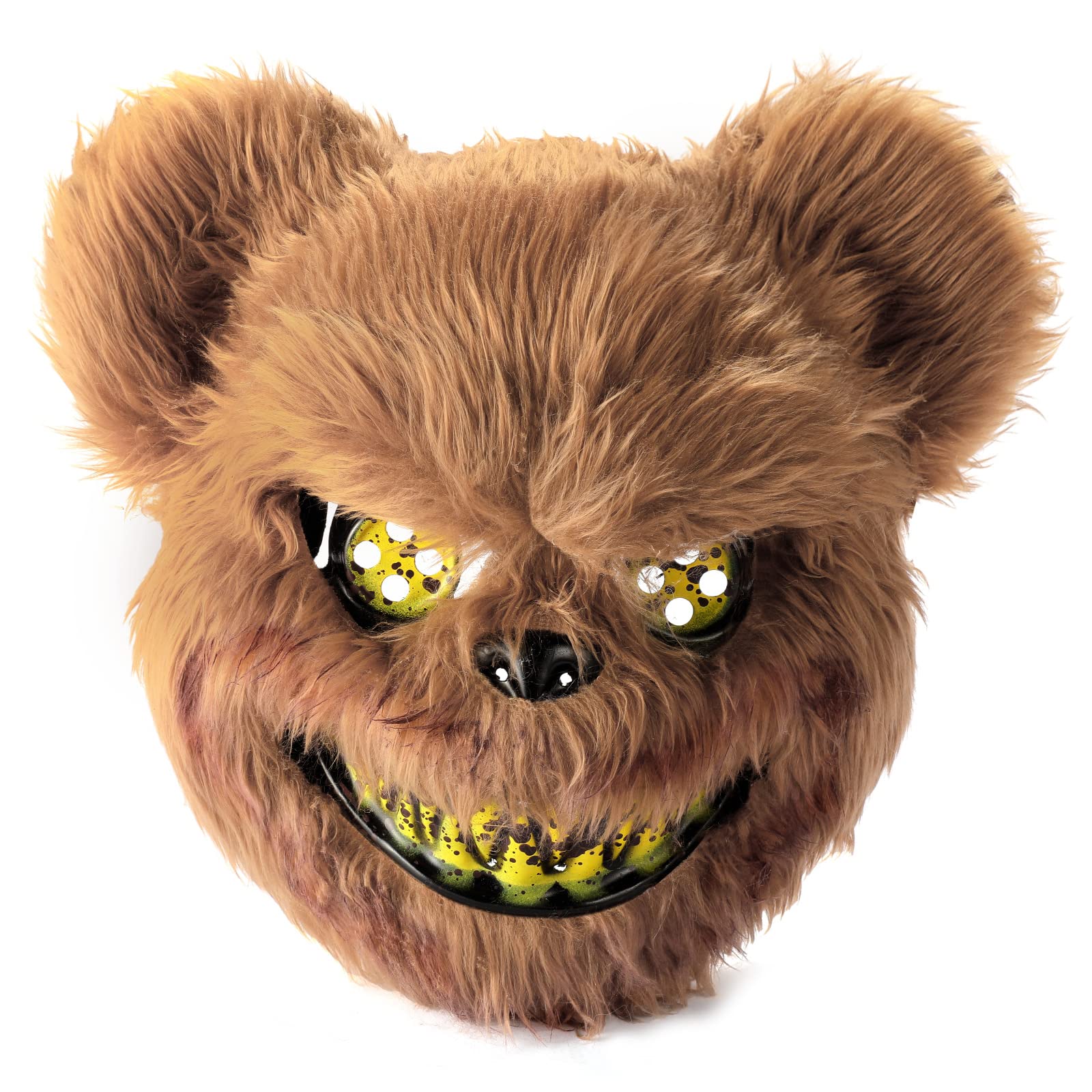 UNOLIGA Halloween Mask Scary Bear Mask, Horror Animal Face Masks for Adults Kids, Funny Masks for Halloween Carnival Party Costume Cosplay Masquerade, Bloody Furry Bear โ image 1
