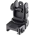 UTG PRO Flip-up Rear Sight, Picatinny, Black, one Size (TLURS55)