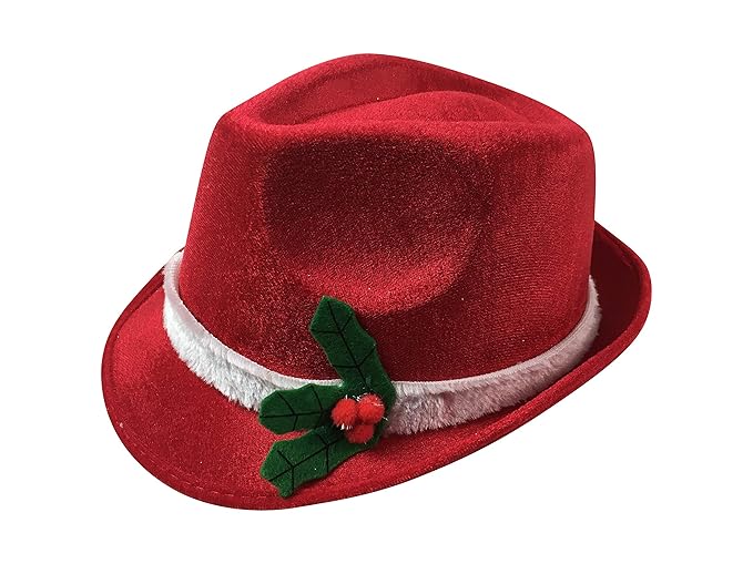 christmas fedora hats