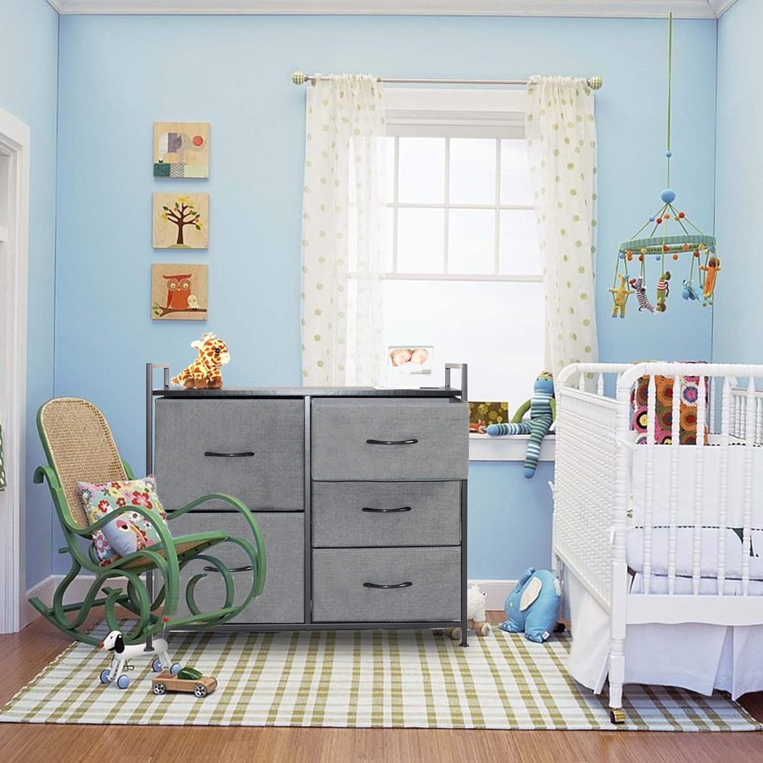 nursery wardrobe with drawers