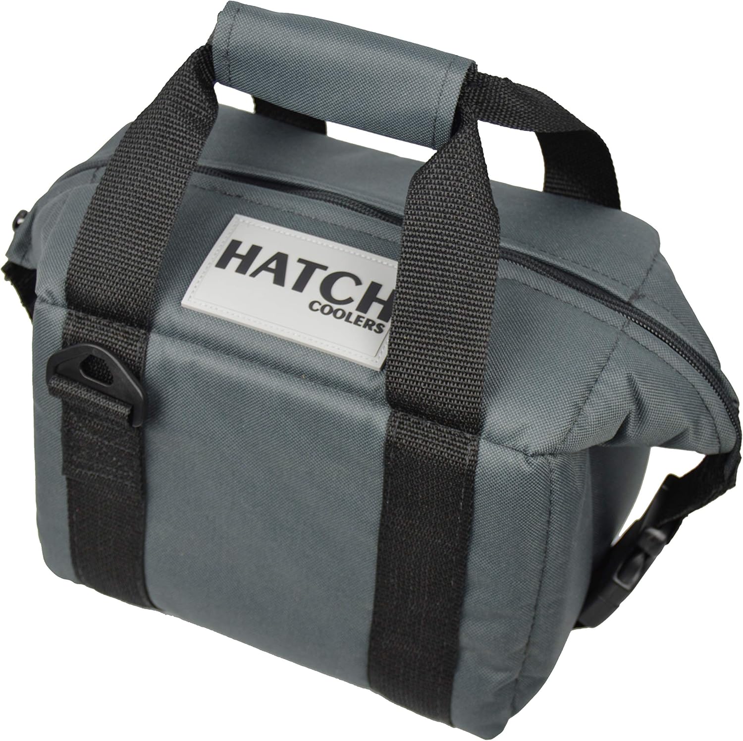 Hatch Coolers Canvas Soft Cooler with High-Density Insulation, Made in USA, 6-Can, Charcoal
