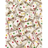Jube Nougat Candy 12 oz Soft Chewy Fruity Jelly Pieces Individually Wrapped | Jujube Nougats Fruit Nostalgic Retro Snack for Dishes Bowls Buffets Kids and Adults