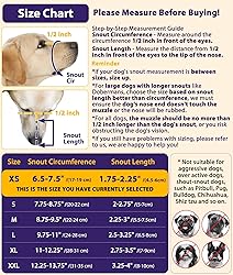 LUCKYPAW Dog Muzzle, Patented Mesh Muzzle for Large