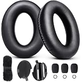 Renew A20 Ear Pads Replacement Kit, Ear Cushion Headband Microphone Cover | Refresh Kit with Windscreen Pad for Bose Aviation A20 Headset (Black)
