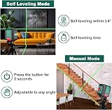 HYCHIKA Laser Level 15 M Green Self Leveling Cross Line with Magnetic Bracket view 2