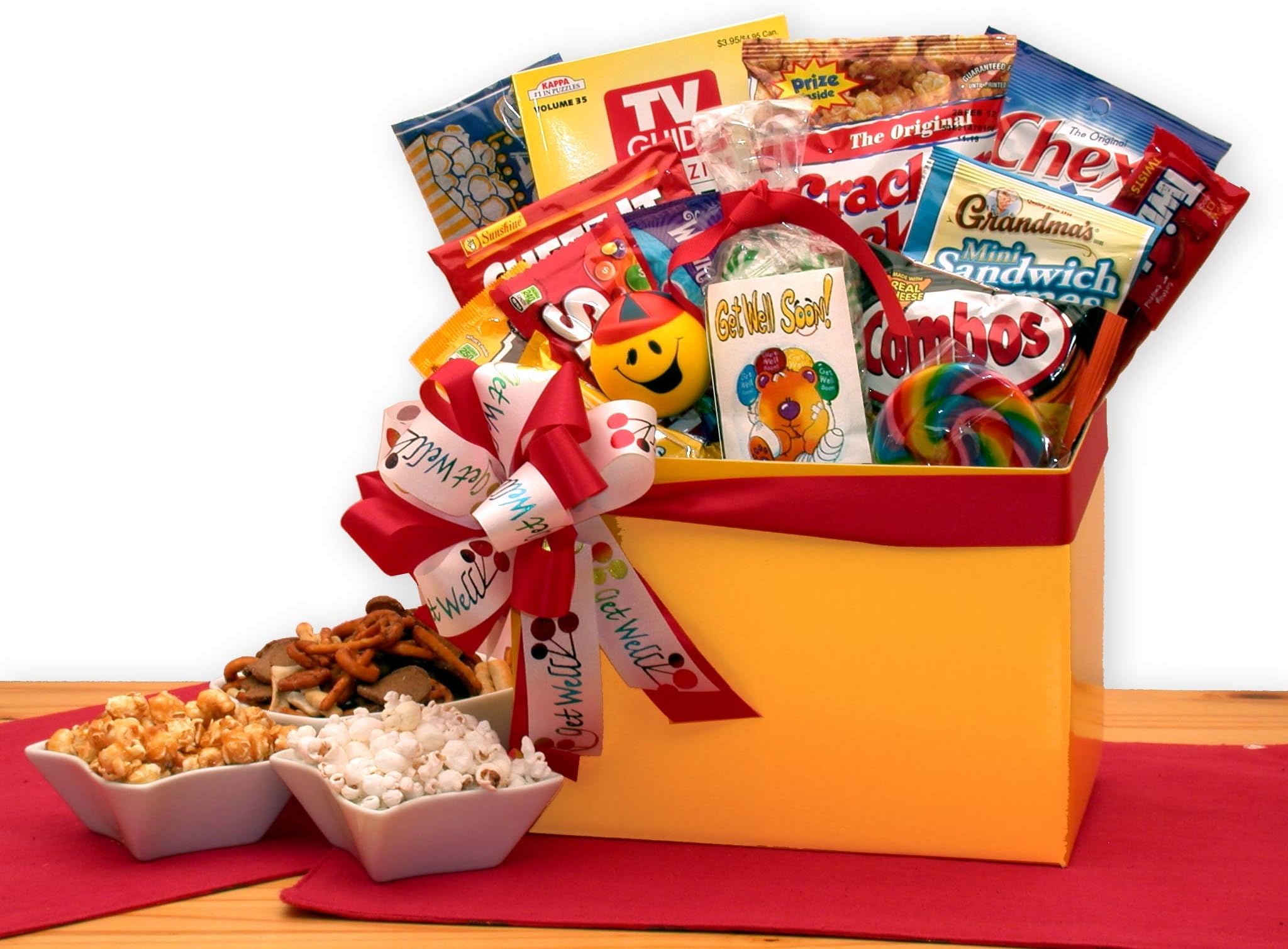 Get Well Wishes Get Well Gift Basket - For sick friend, Get well soon, Get well surgery, Get well care pack, Covid care pack