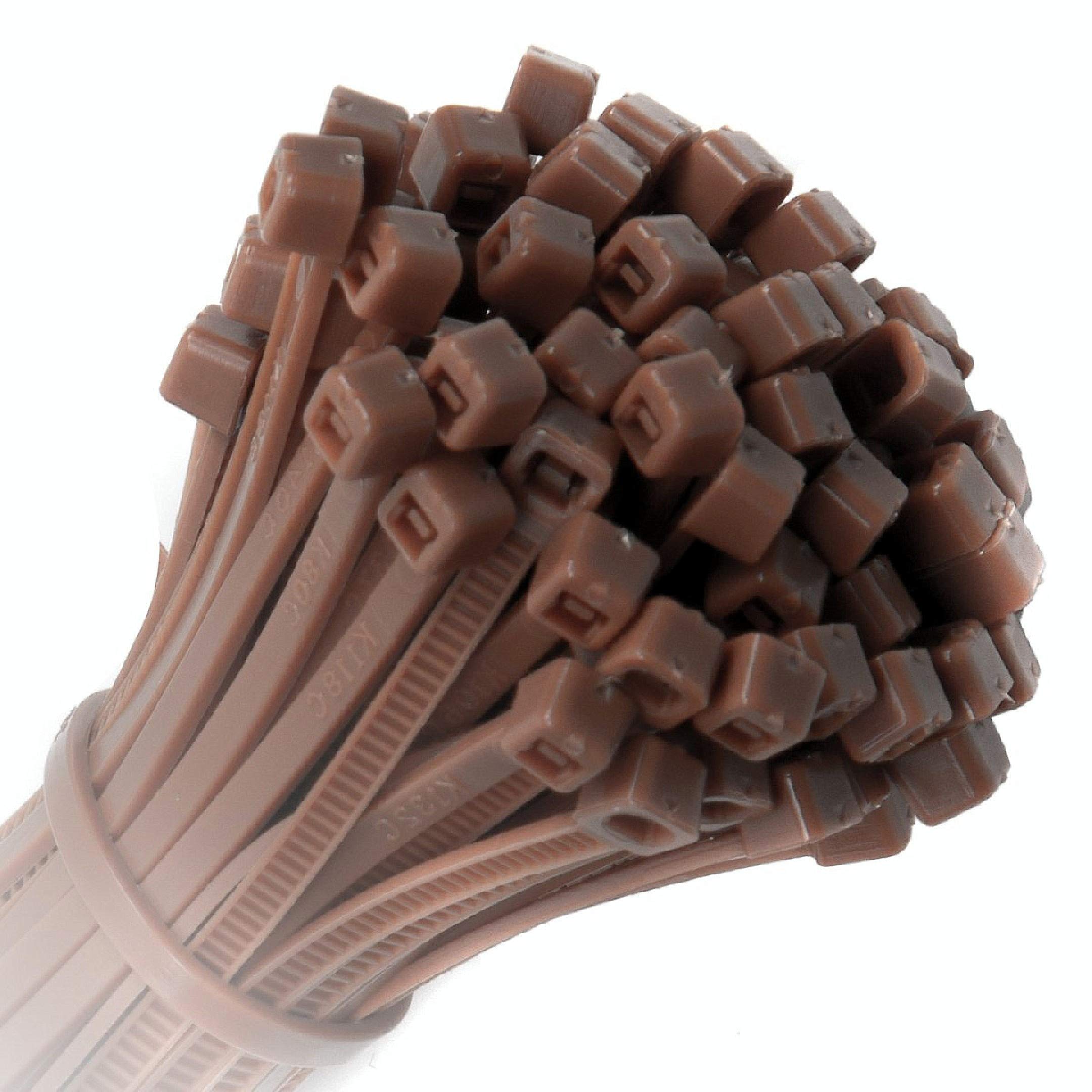 KOTiger Approx. 100pcs Self-locking nylon cable ties 100mm x 2.5mm (Zip Tie Bases)